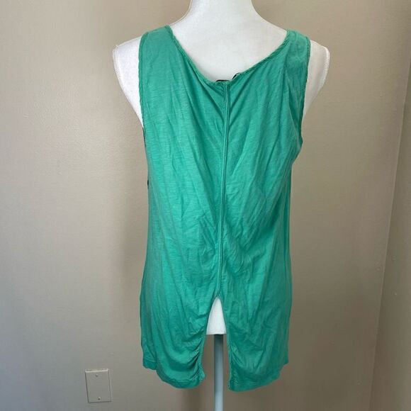 Language| Silk| Sleeveless Top| Medium| Aztec print - Picture 7 of 9